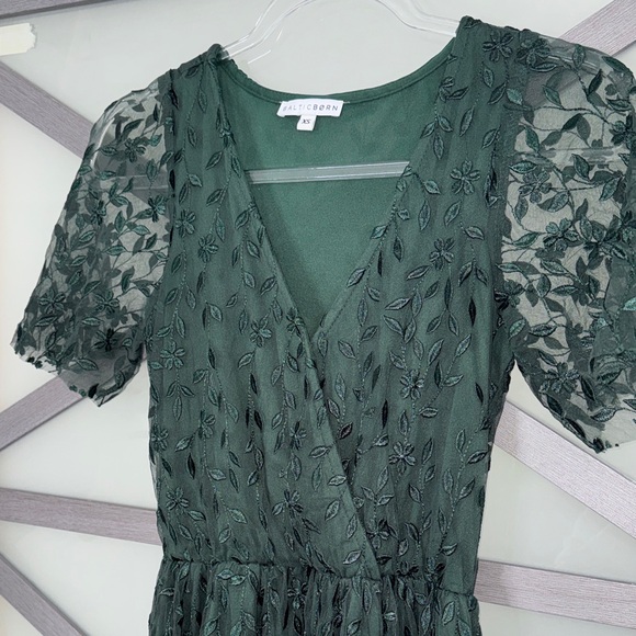 Baltic Born Deep Green Lace Maxi Dress - Picture 5 of 7